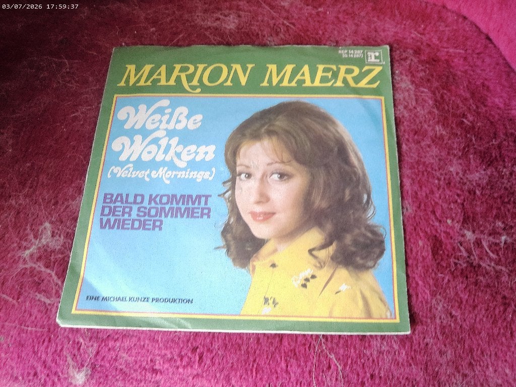 Marion Maerz - Weisse Wolken, Gebruikt, Fotohoes, 7 inch, Overige typen
