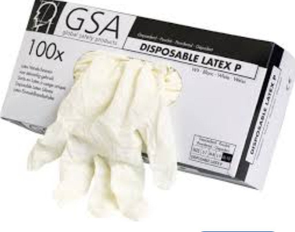 500 GSA disposable latex handschoenen, GSA, Nieuw, Ophalen of Verzenden, /