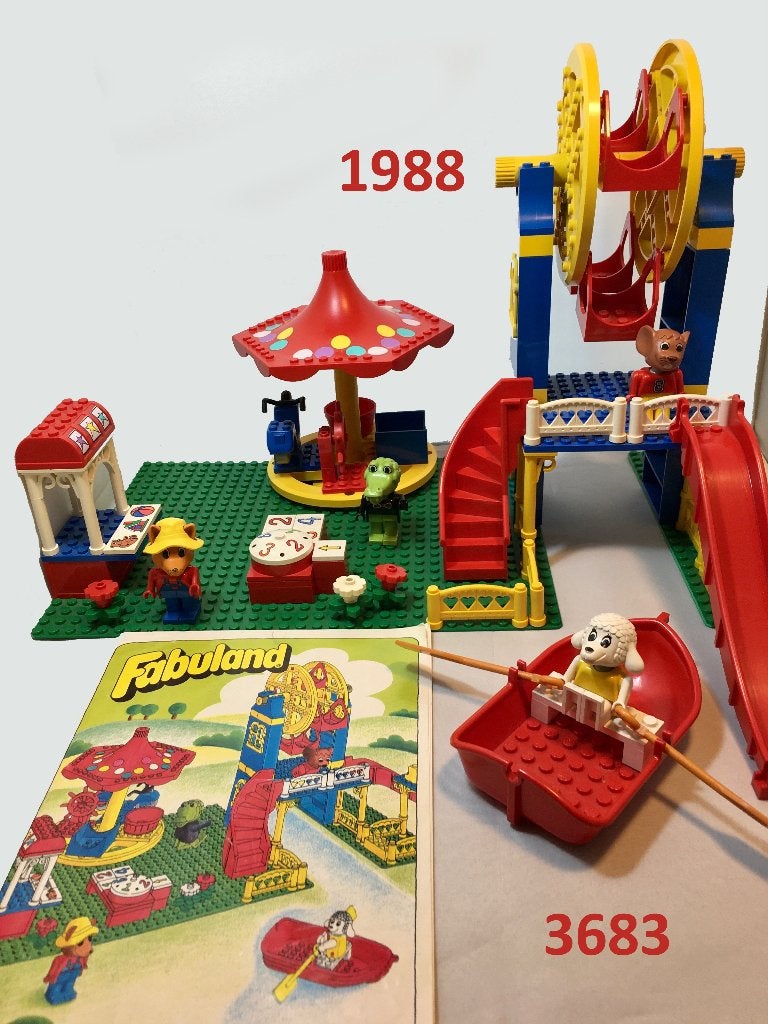 Lego Fabuland 3683 Amusement Park met boekje, Overige thema's, Lego, Ophalen of Verzenden, Zo goed als nieuw