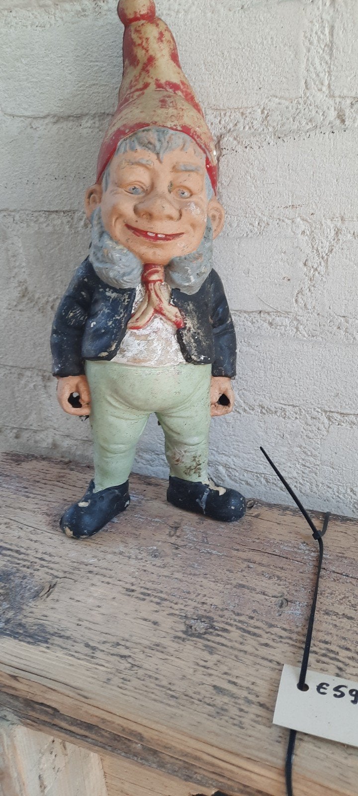 Vintage Tuinkabouter Beeld - Uniek Decoratiestuk, Tuin en Terras, Ophalen of Verzenden