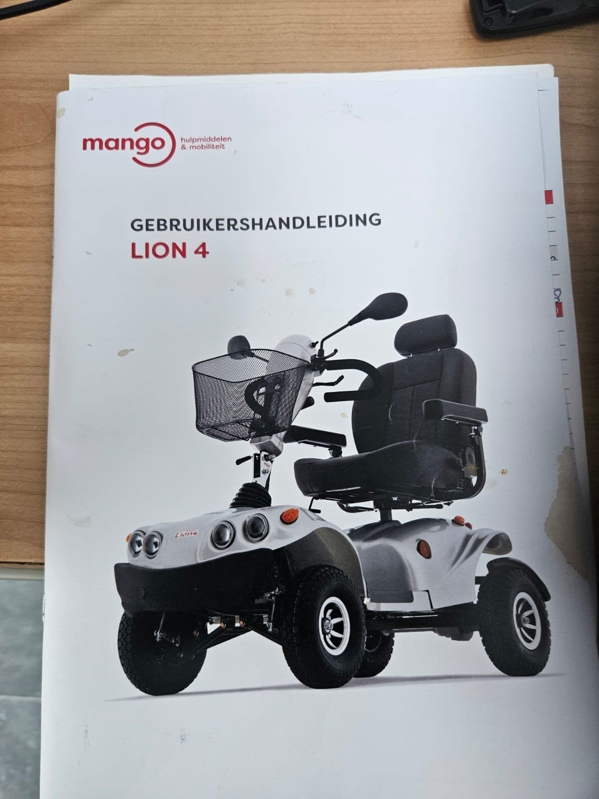 Mango Lion 4 scootmobiel, Diversen, Ophalen, Zo goed als nieuw, 16 km/u of meer, Mango