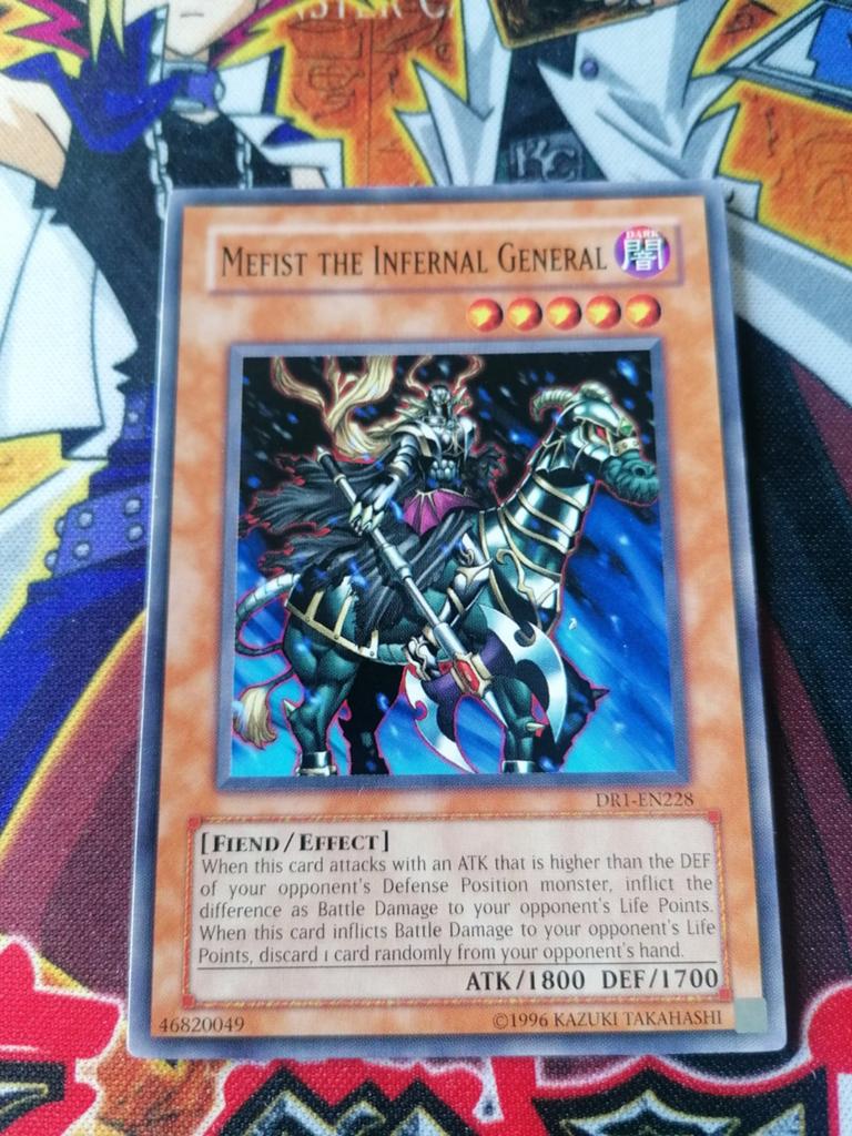 Mefist the Infernal General - DR1 Dark Revelation 1 Yu-Gi-Oh, Hobby en Vrije tijd, Verzamelkaartspellen | Yu-gi-Oh!, Ophalen of Verzenden