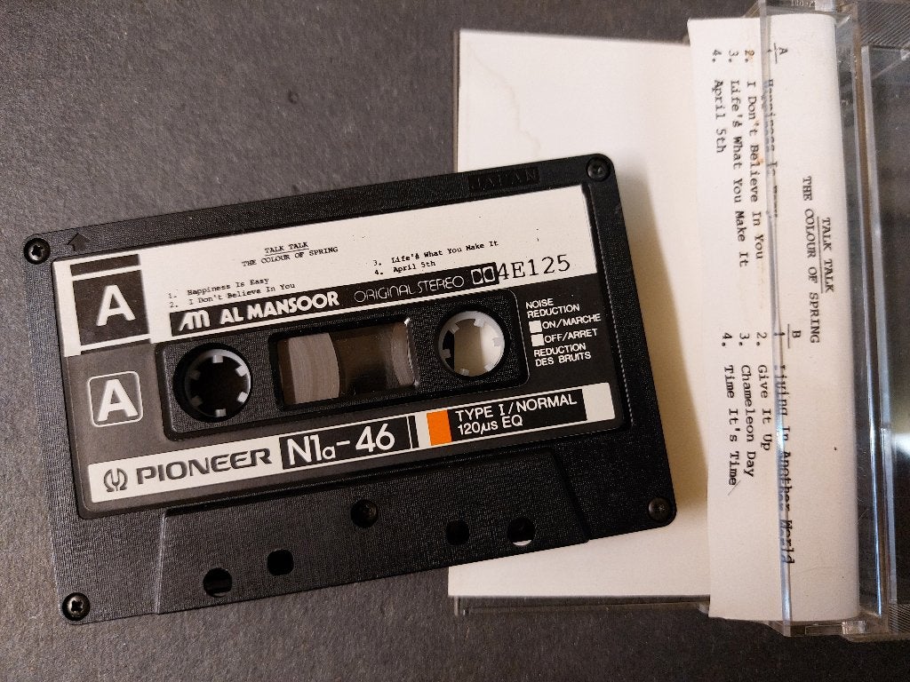 Talk Talk CASSETTE The Colour Of Spring Abu Dhabi Zeldzaam, Gebruikt, Verzenden, 1 bandje, NvT