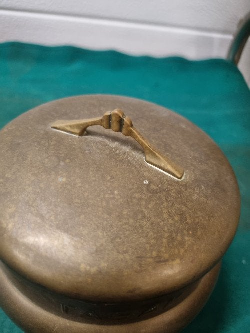 tabak pot messing vintage jaren 50, Verzamelen, Ophalen of Verzenden, 'T Olde Gre-j, Info@toldegrej.nl, Endepoelstraat 20f Didam