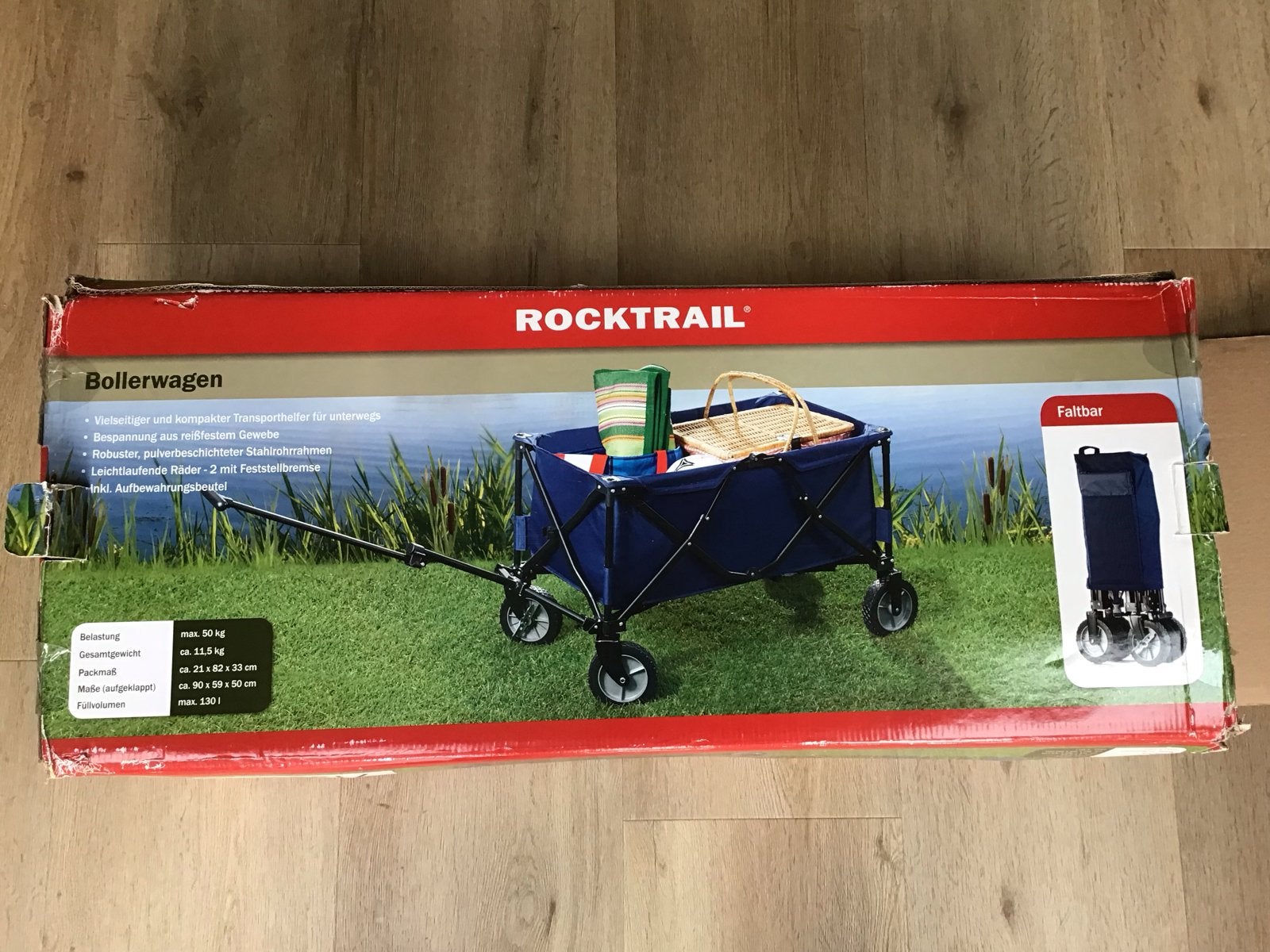 ROCKTRAIL Bolderwagen - Opvouwbaar en Compact, Ophalen of Verzenden, Opvouwbaar, Nieuw