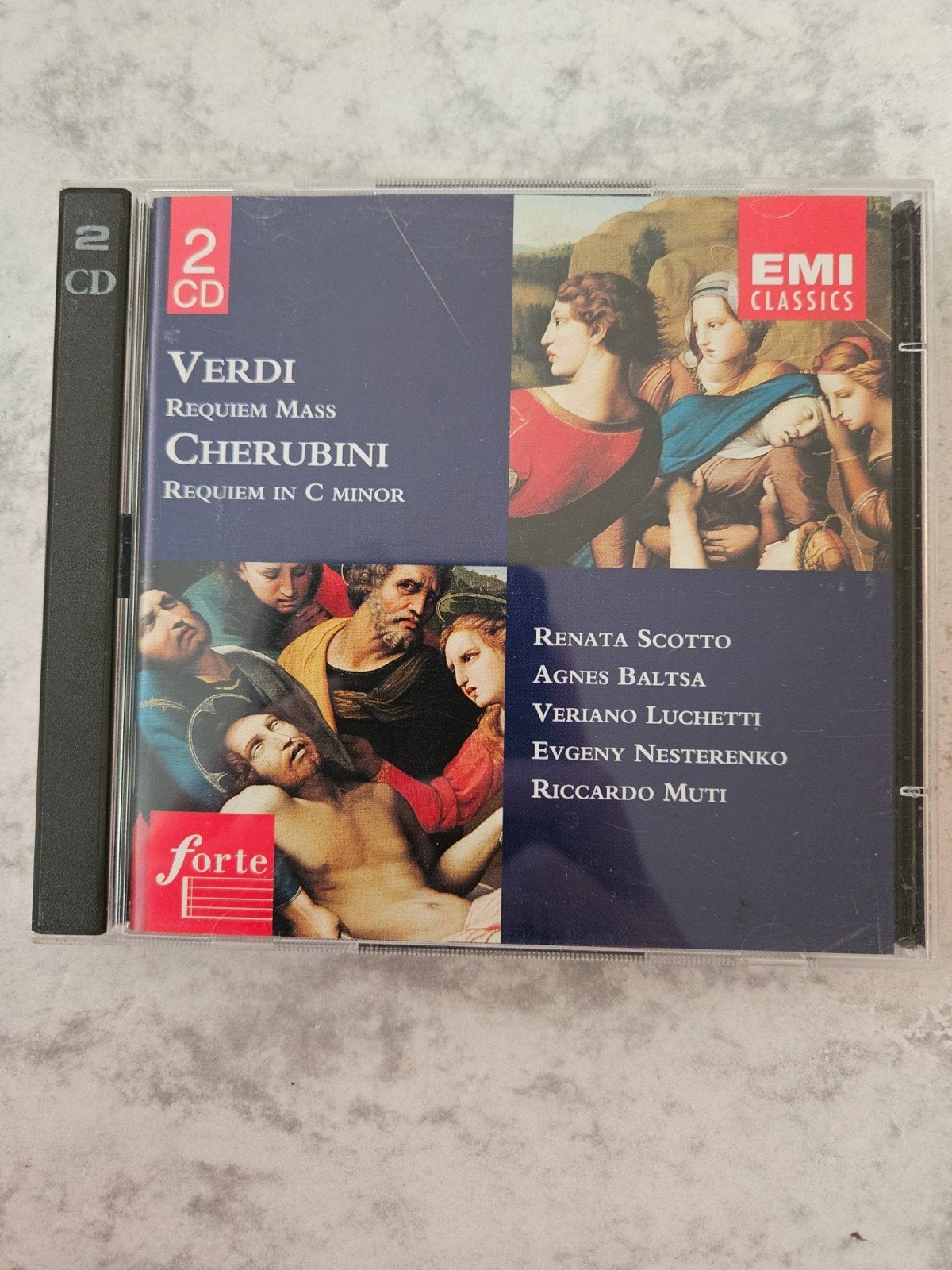 2-CD Verdi: Requiem Mass & Cherubini: Requiem | Riccardo Mut, Ophalen of Verzenden, Romantiek, Zo goed als nieuw, Vocaal