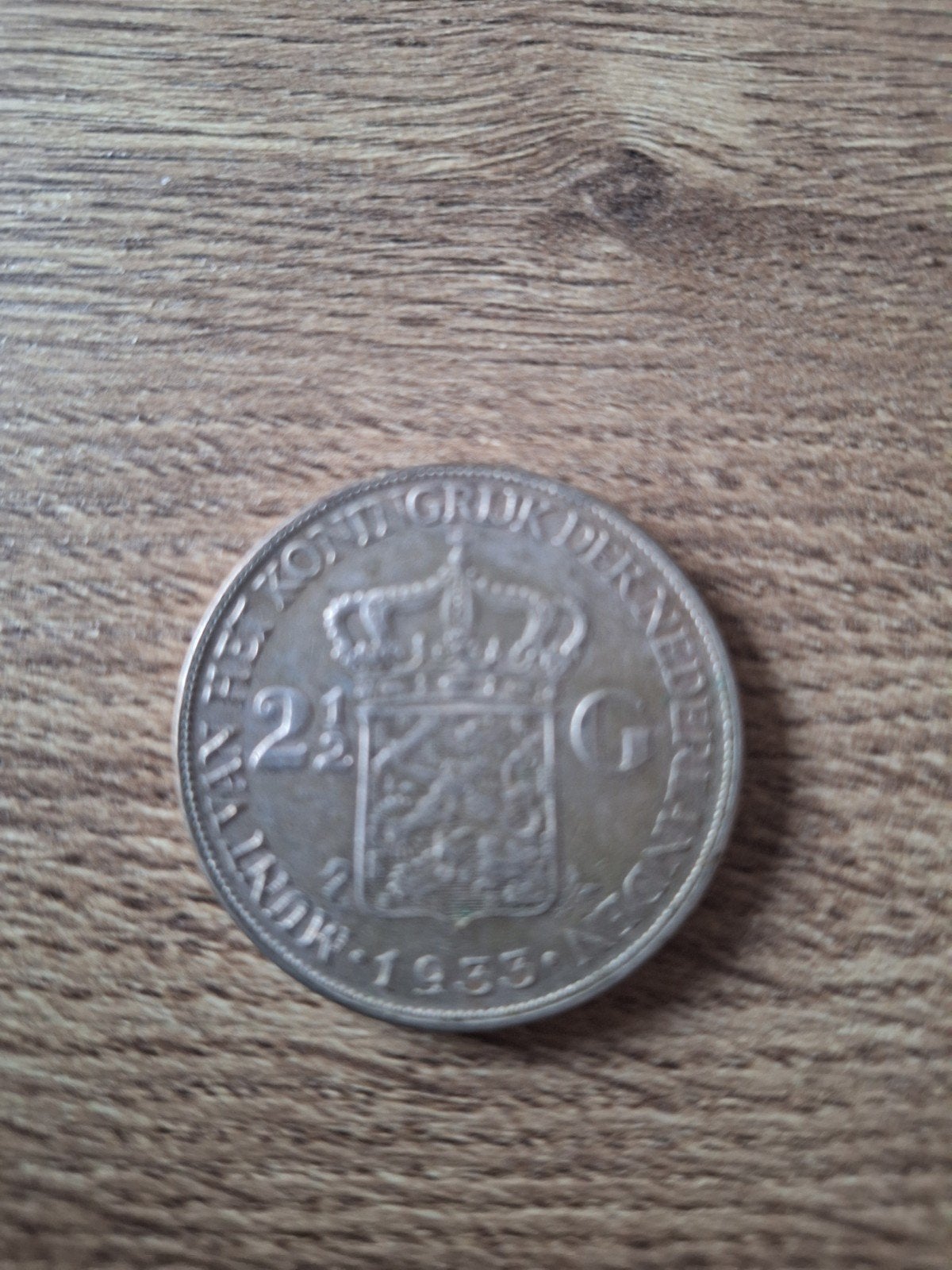 Zilveren Rijksdaalder 1933 Koningin Wilhelmina, Ophalen of Verzenden