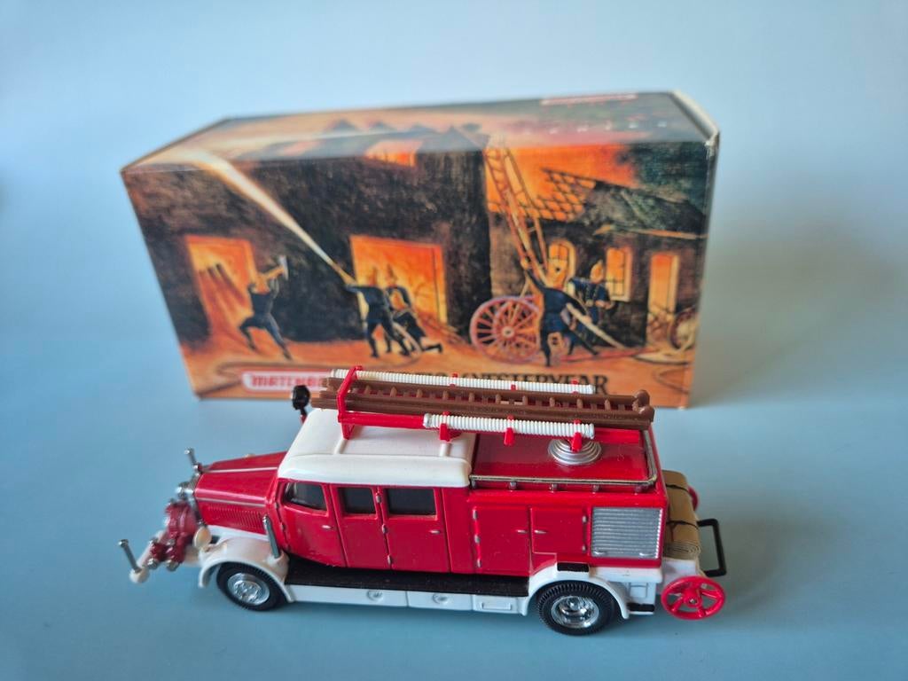 Matchbox Models of Yesteryear 1938 Mercedes KS15 Brandweer, Hobby en Vrije tijd, Ophalen of Verzenden, Zo goed als nieuw, Overige typen