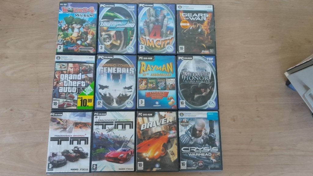 PC spellen nieuw GTA, NFSU2, Driver, GOW, Worms enz., Spelcomputers en Games, Games | Pc, Online, Nieuw, 3 spelers of meer, Vanaf 12 jaar