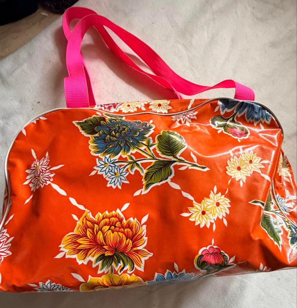 Kitsch Kitchen tas. Groot!  Z.G.A.N., Sieraden, Tassen en Uiterlijk, 40 tot 60 cm, 30 cm of meer, Minder dan 35 cm, Oranje