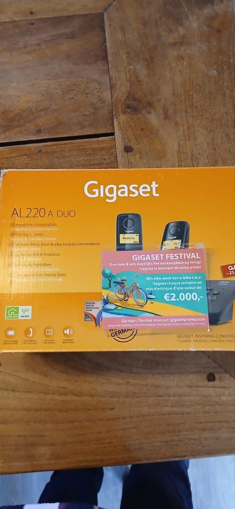 Gigaset AL 220 A Duo analoge telefoonset - Nieuw in doos, Ophalen of Verzenden