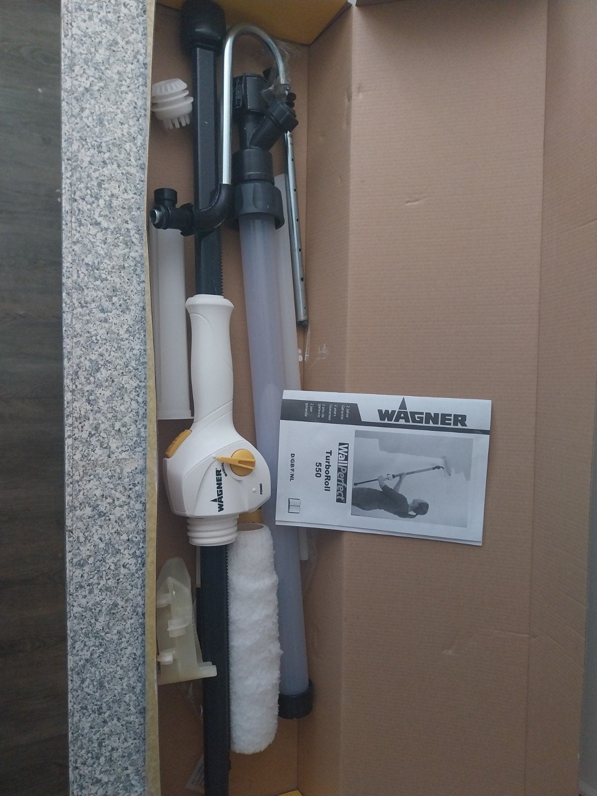 Wagner WallPerfect TurboRoll 550 Verfroller, Doe-het-zelf en Verbouw, Ophalen, Zo goed als nieuw, Verfspuit of Verfpomp