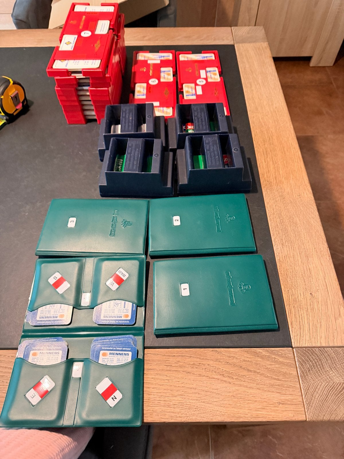Bridge spellen en accessoires - Compleet pakket, Hobby en Vrije tijd, Drie of vier spelers, Ophalen of Verzenden, Zo goed als nieuw