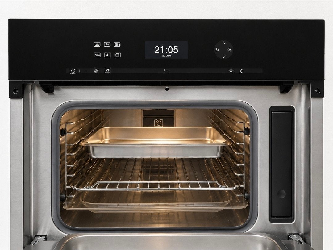 Miele DGM6401 magnetron /combi-stoomoven Obsidiaanzwart, Combimagnetron, Ophalen of Verzenden, Zo goed als nieuw, Inbouw
