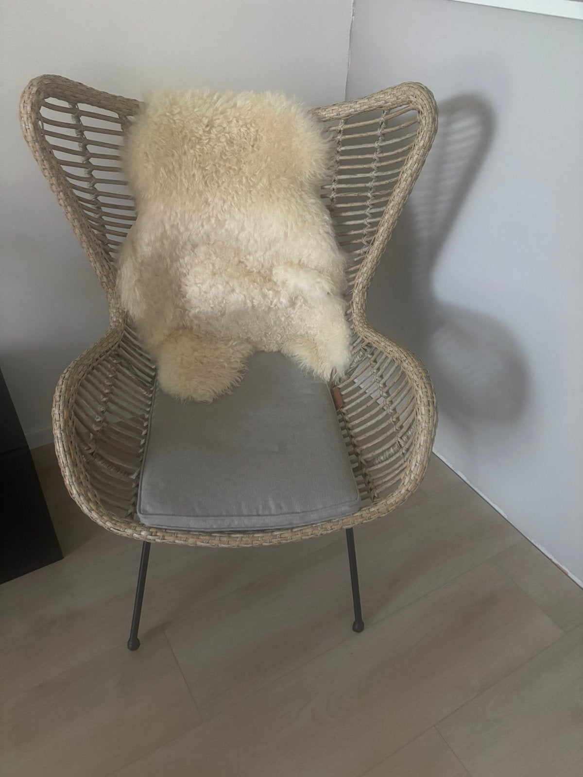 Mooie rieten/rotan stoel vlinderstoel hkliving, Huis en Inrichting, Ophalen of Verzenden, Bruin, Eén