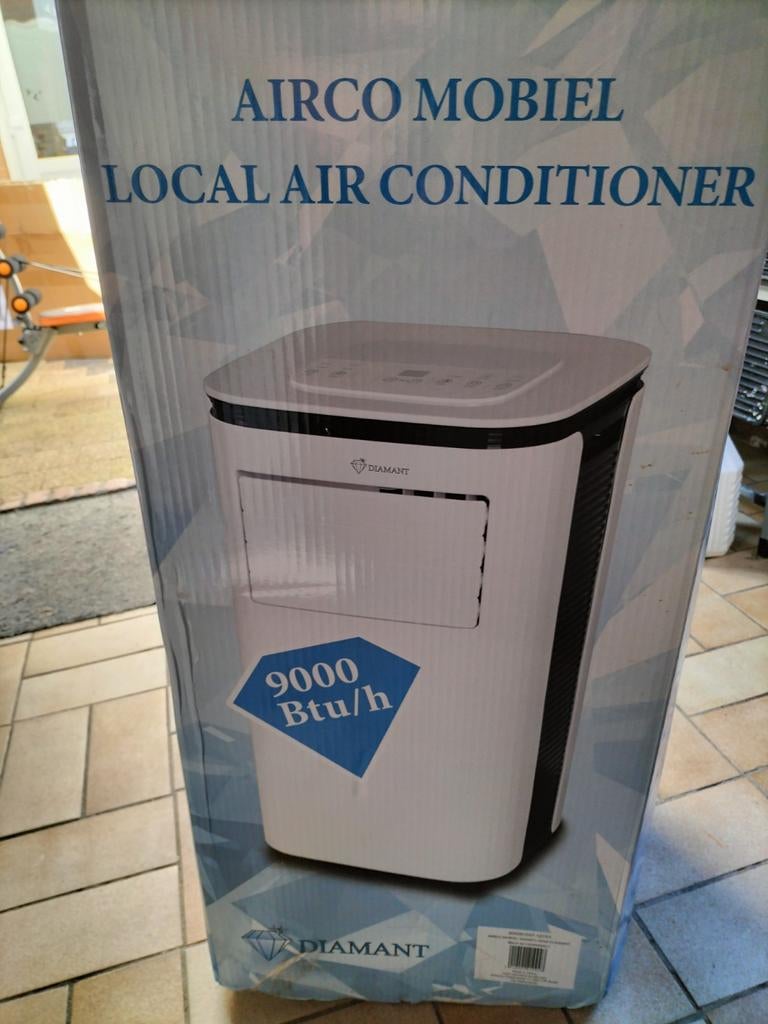 Mobiele Airco Diamant 9000 BTU/h, Witgoed en Apparatuur, Airco's, Gebruikt, Mobiele airco, Minder dan 60 m³, 3 snelheden of meer