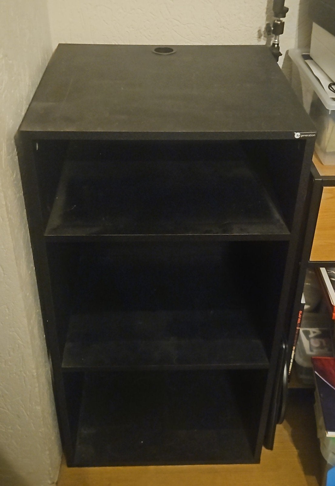 Fun Generation Vinyl Rack / platenkast - Zwart, Ophalen, Gebruikt