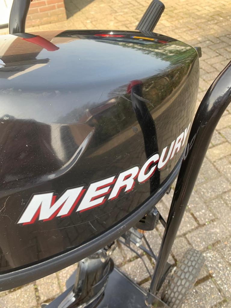 Mercury 4 takt 6 PK  kortstaart buitenboordmotor, Ophalen, Gebruikt, 5 tot 10 pk, Buitenboordmotor