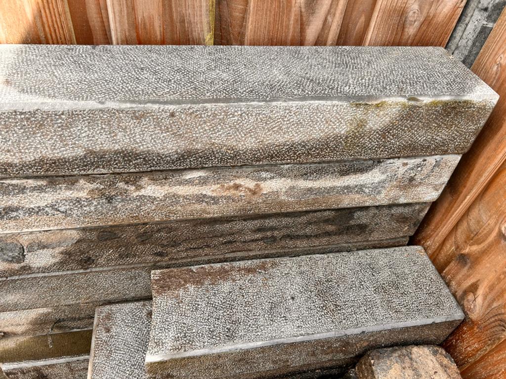 Bielzen grijs, gratis ophalen, Tuin en Terras, Bielzen en Borders, Ophalen, Overige materialen, Gebruikt, Biels