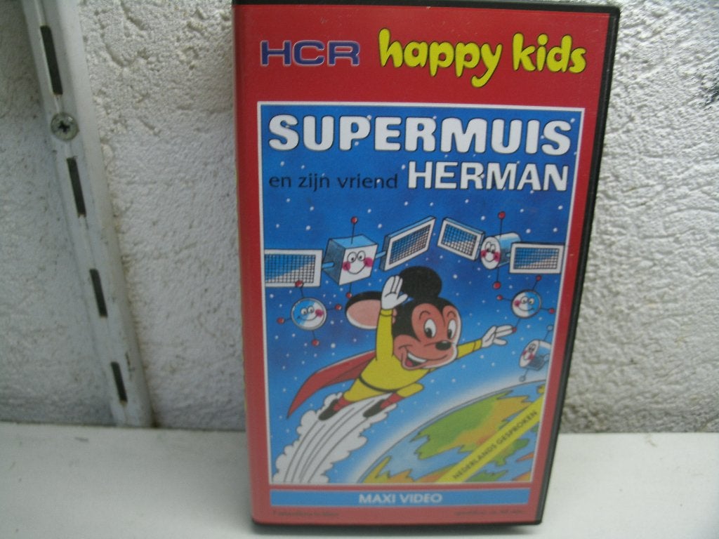 vhs 14a supermuis en zijn vriend herman, Cd's en Dvd's, VHS | Kinderen en Jeugd, Alle leeftijden, Ophalen of Verzenden, Zo goed als nieuw