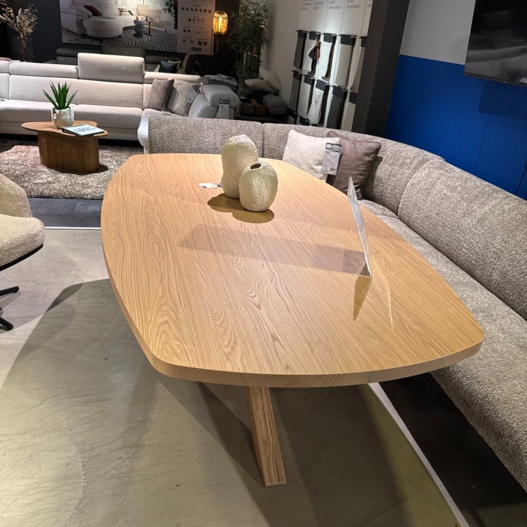 Eettafel Umara - Deens Ovaal - 220x120 - Blond Oak -, Niet ingevuld, Niet ingevuld, Niet ingevuld