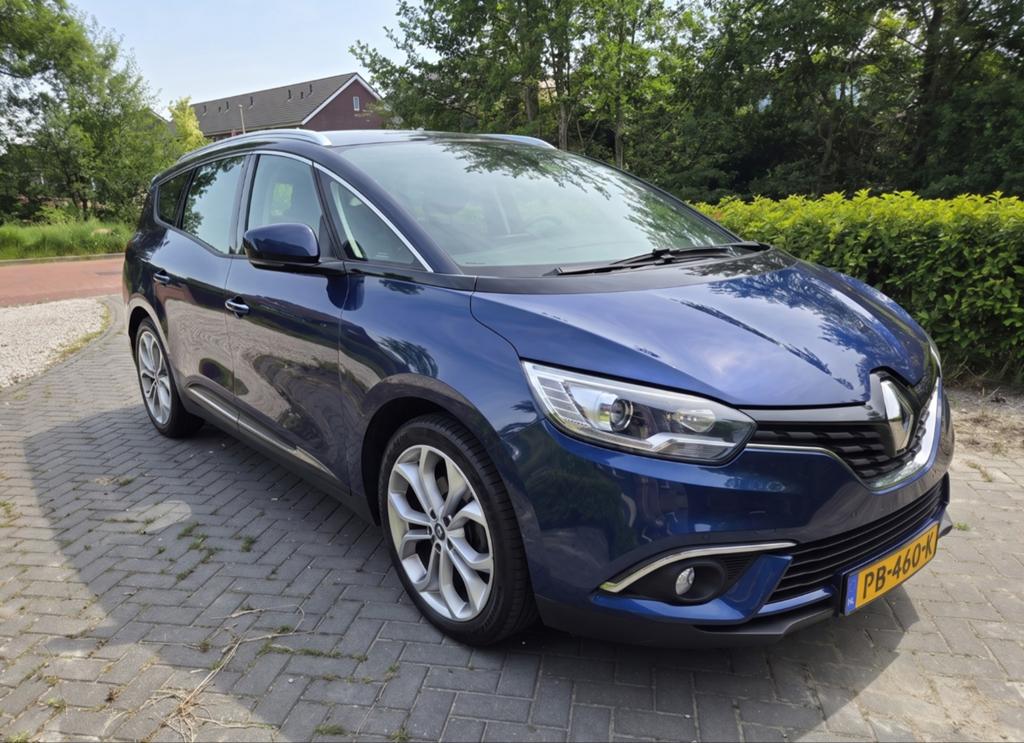 Renault Grand Scenic 1.2 TCE 97KW 7P 2017 Blauw | 7 Persoons, Auto's, Renault, Voorwielaandrijving, Stof, 4 cilinders, 1850 kg