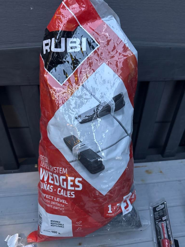 Rubi Delta Level System Wedges - 400 stuks, Ophalen of Verzenden, Nieuw, Overige materialen, Overige typen