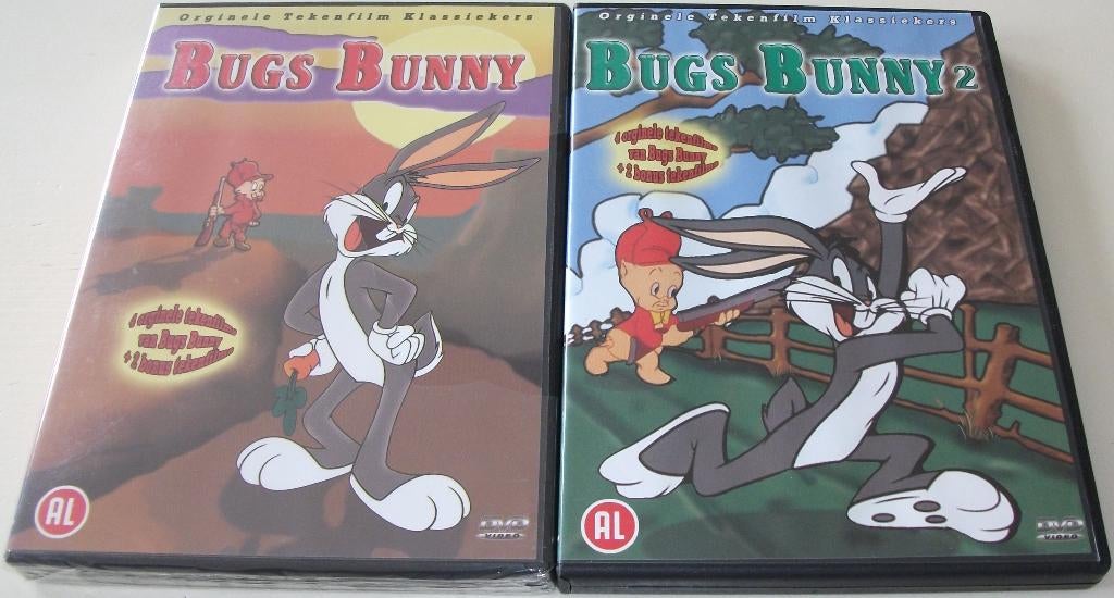Dvd *** BUGS BUNNY *** 2 stuks, Alle leeftijden, Ophalen of Verzenden, Zo goed als nieuw, Komedie