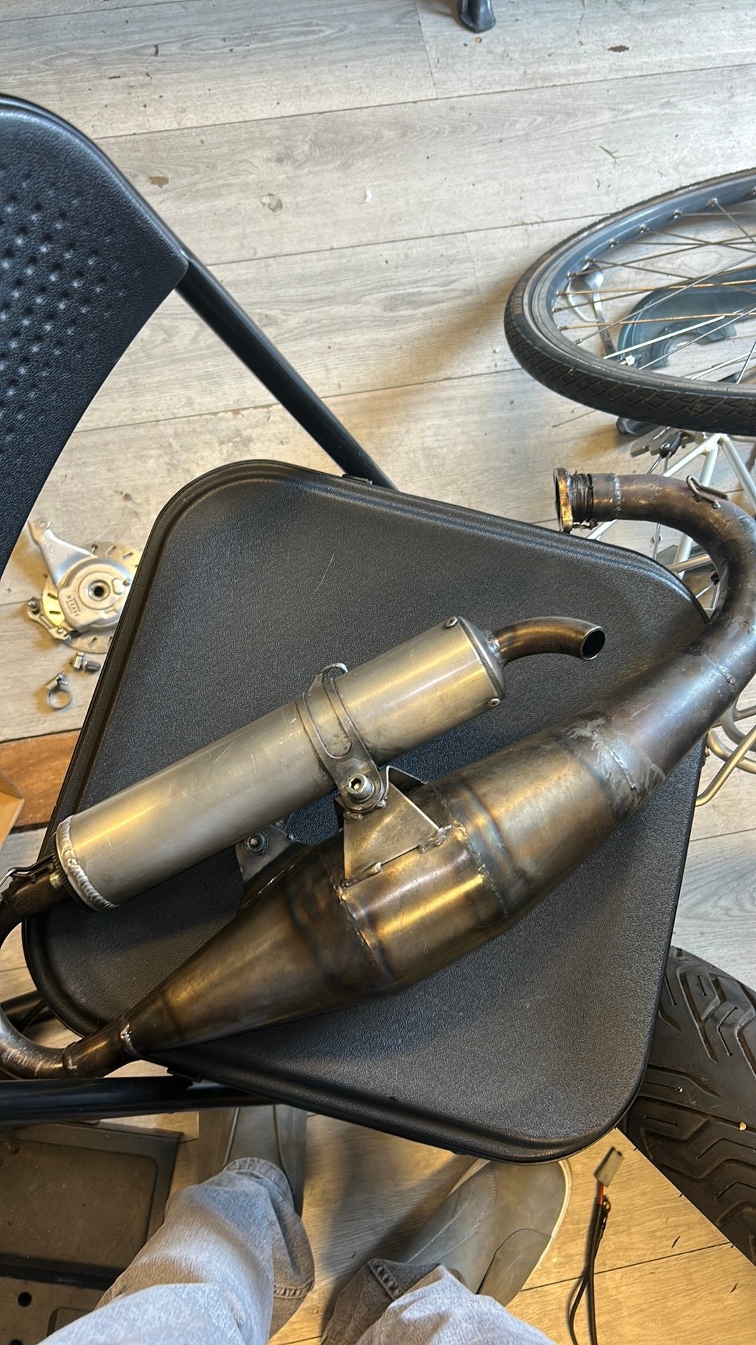 Zeldzame dpr tuning handgemaakte race uitlaat piaggio/gilera, Ophalen