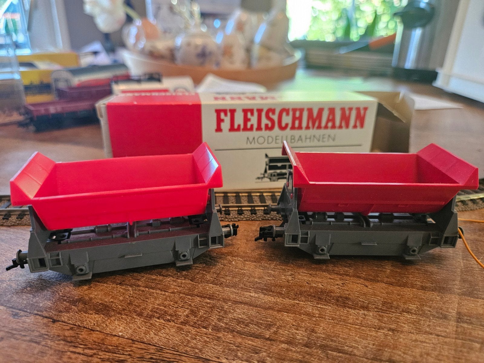 Diverse Fleischmann Goederenwagons HO, deels in OVP, Gebruikt, Gelijkstroom, Fleischmann, Wagon