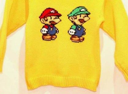 Super Mario et Luigi trui breipatroon, Ophalen of Verzenden, Zo goed als nieuw, Breien, Patroon of Boek