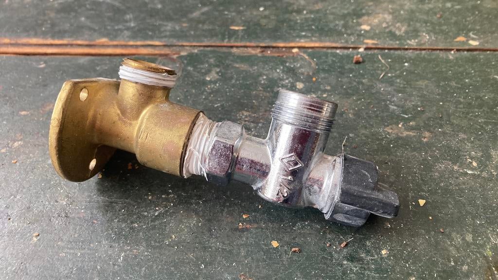 Gaskraantje met koperen hoekbeugel, Ophalen of Verzenden, Zo goed als nieuw, 100 tot 250 mm, Overige typen