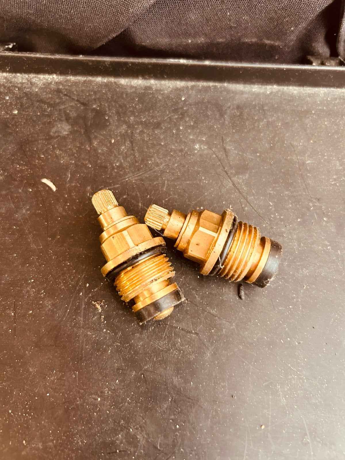 2x Kraan binnenwerk messing, Ophalen, Gebruikt, Koper, Kraan