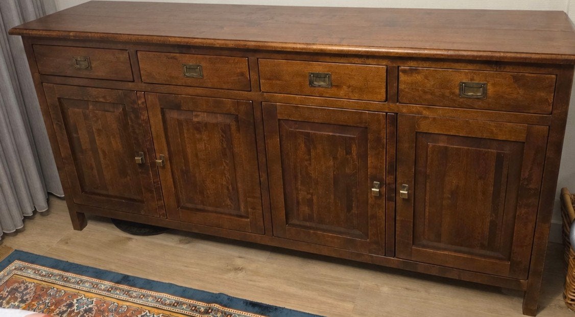 Mooie mahoniehouten dressoir van Morres Meubel, z.g.a.n., Huis en Inrichting, Kasten | Dressoirs, Ophalen of Verzenden