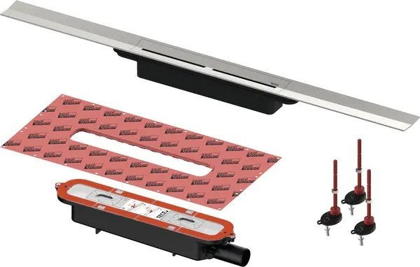 Tece drainprofiel set 1000 mm - Douchegoot, Doe-het-zelf en Verbouw, Sanitair, Ophalen of Verzenden, Nieuw, Rvs, Douche