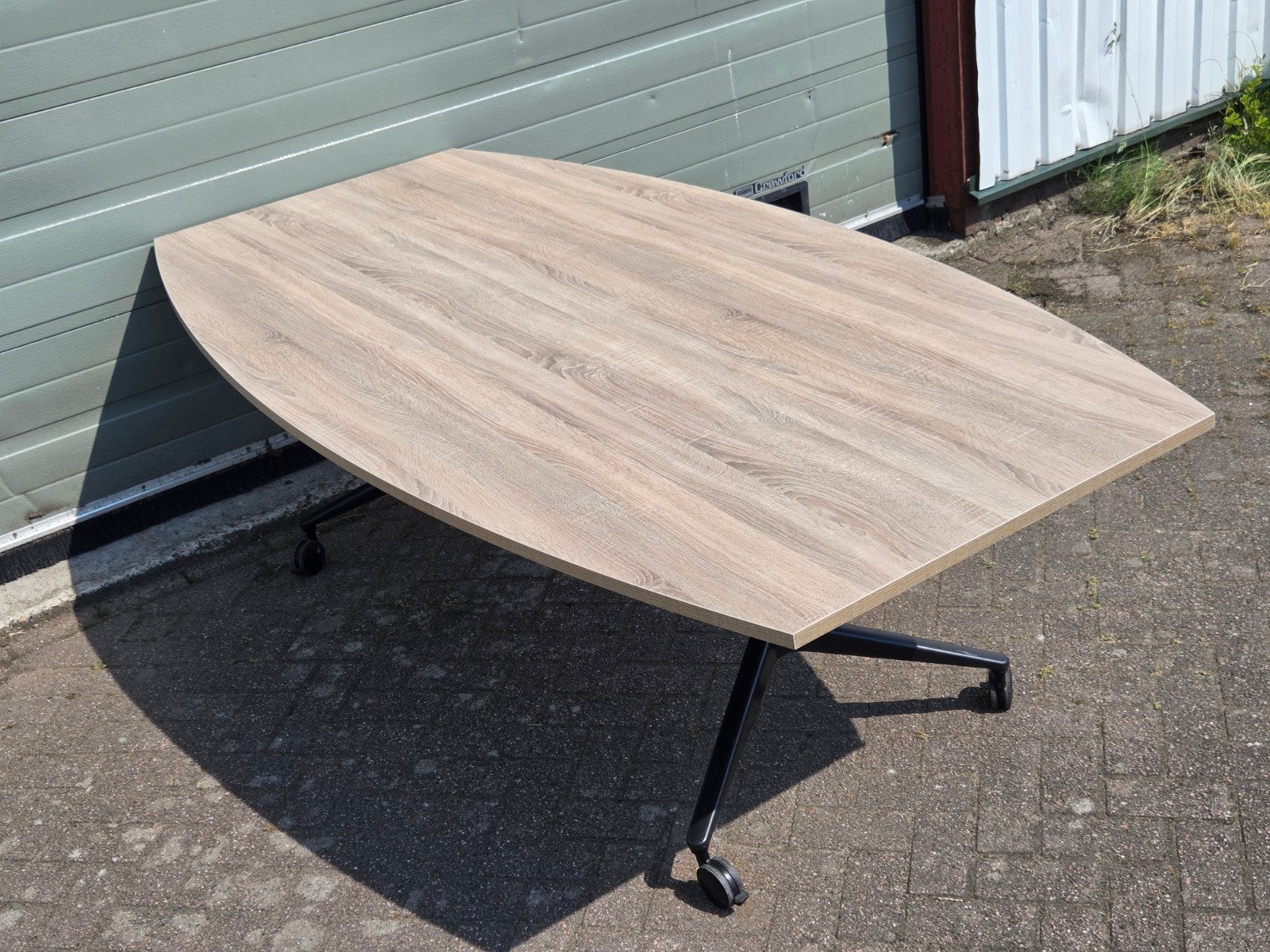 Ahrend vergadertafel 240x120 nieuw blad naar keuze, In hoogte verstelbaar, 120 cm, Industriesraat 5, Ophalen of Verzenden