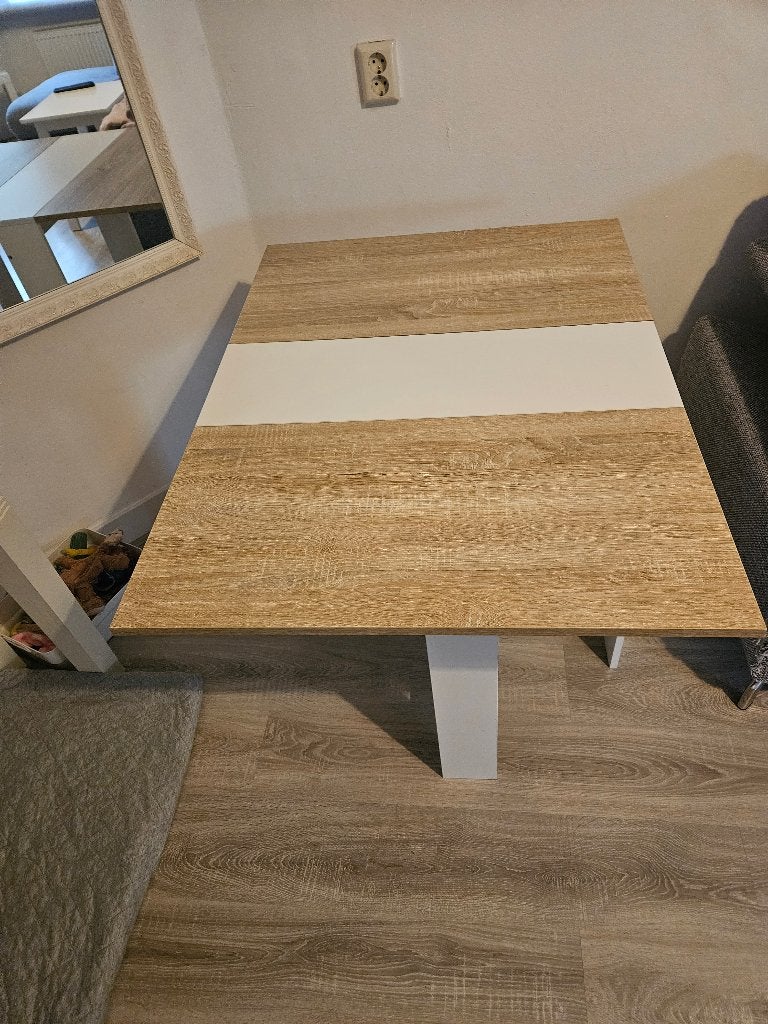 Uitklapbare tafel, Ophalen, Zo goed als nieuw, Rechthoekig, 50 tot 100 cm