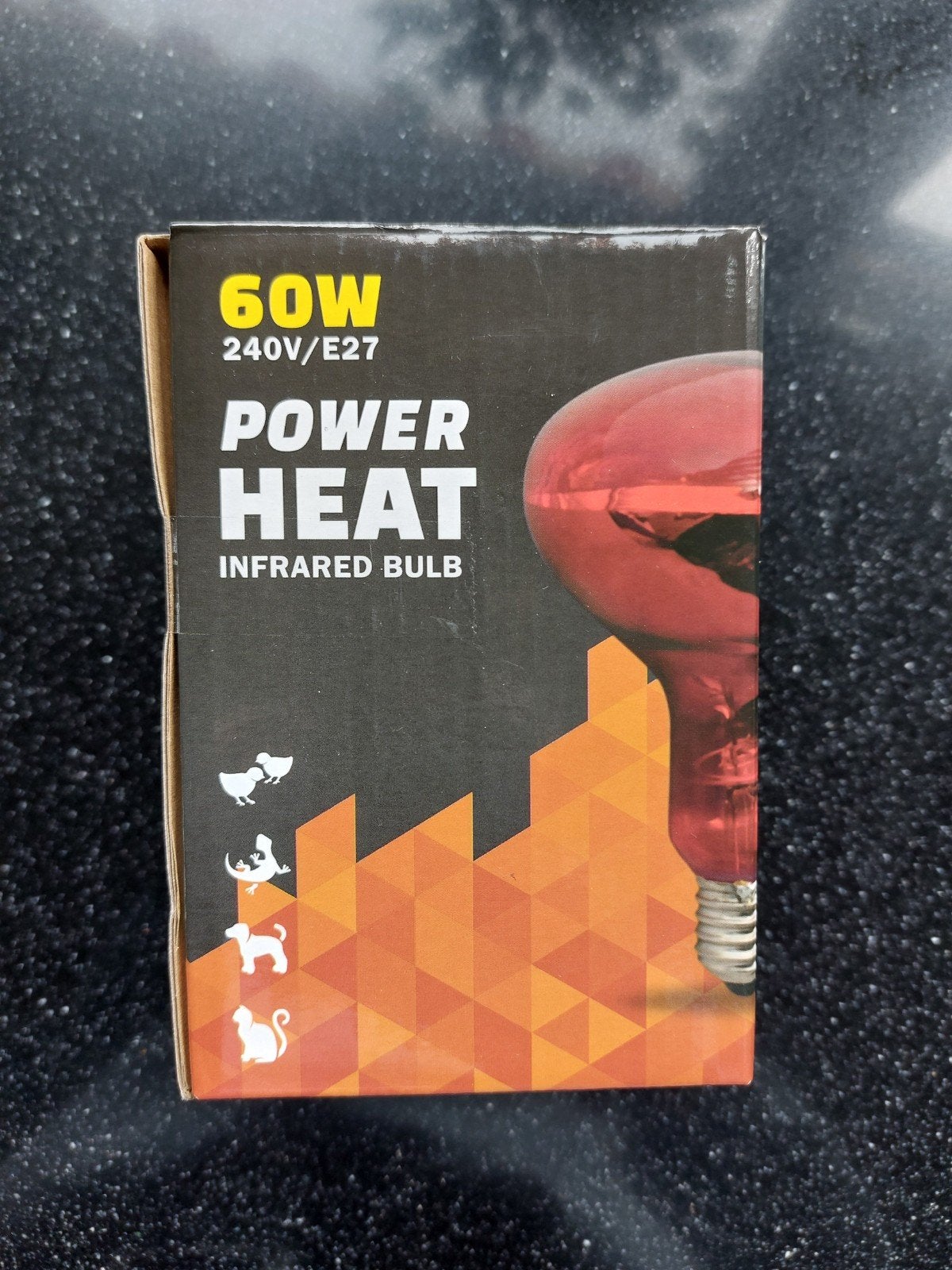infrarood warmte lamp 60 watt E27, Ophalen of Verzenden, Gebruikt