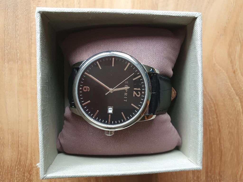 Esprit horloge, Ophalen of Verzenden, Zo goed als nieuw, Leer, Esprit