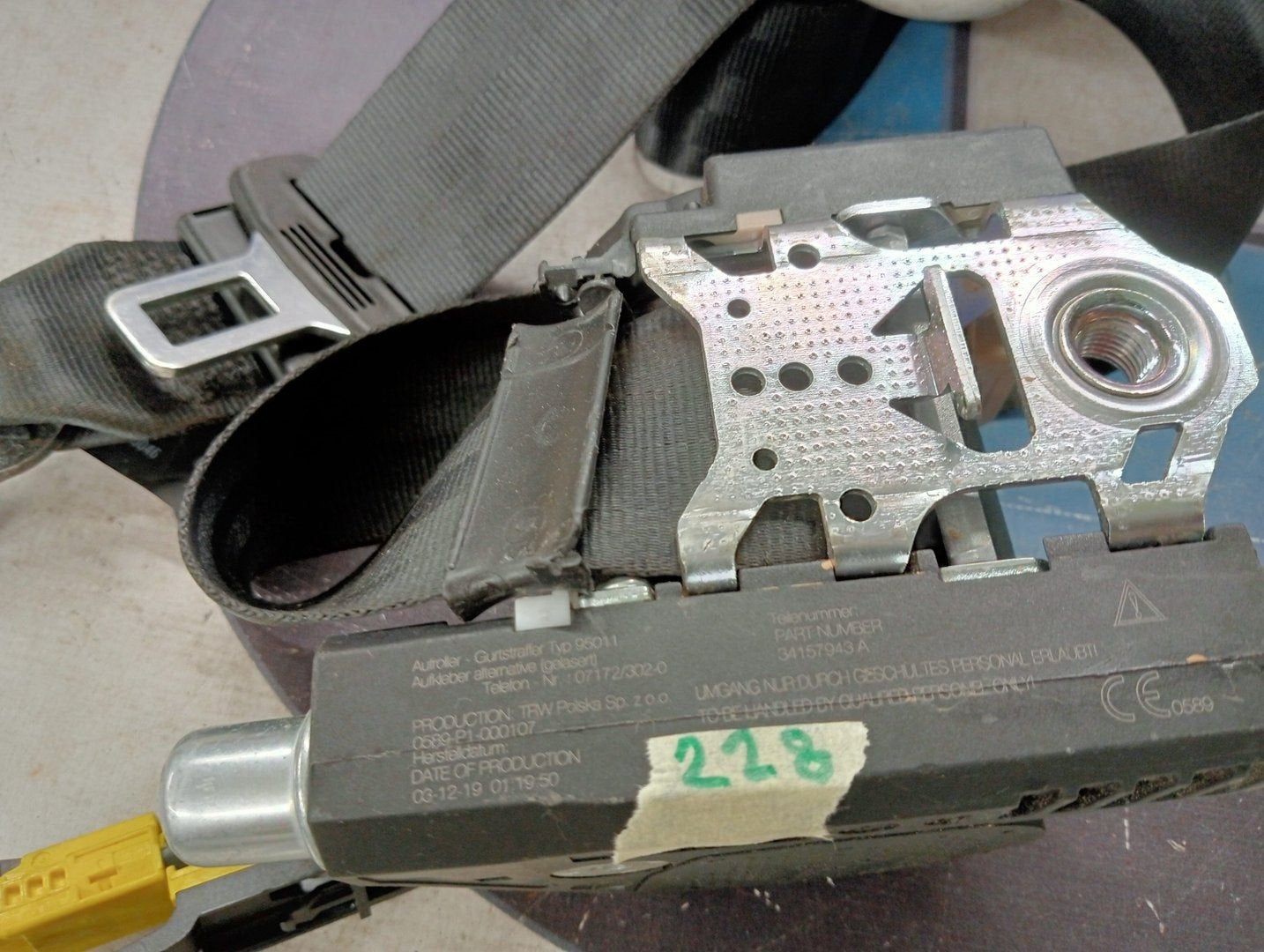 Airbag met artikelnummer 7E1880202D, Gebruikt, -, Volkswagen, -
