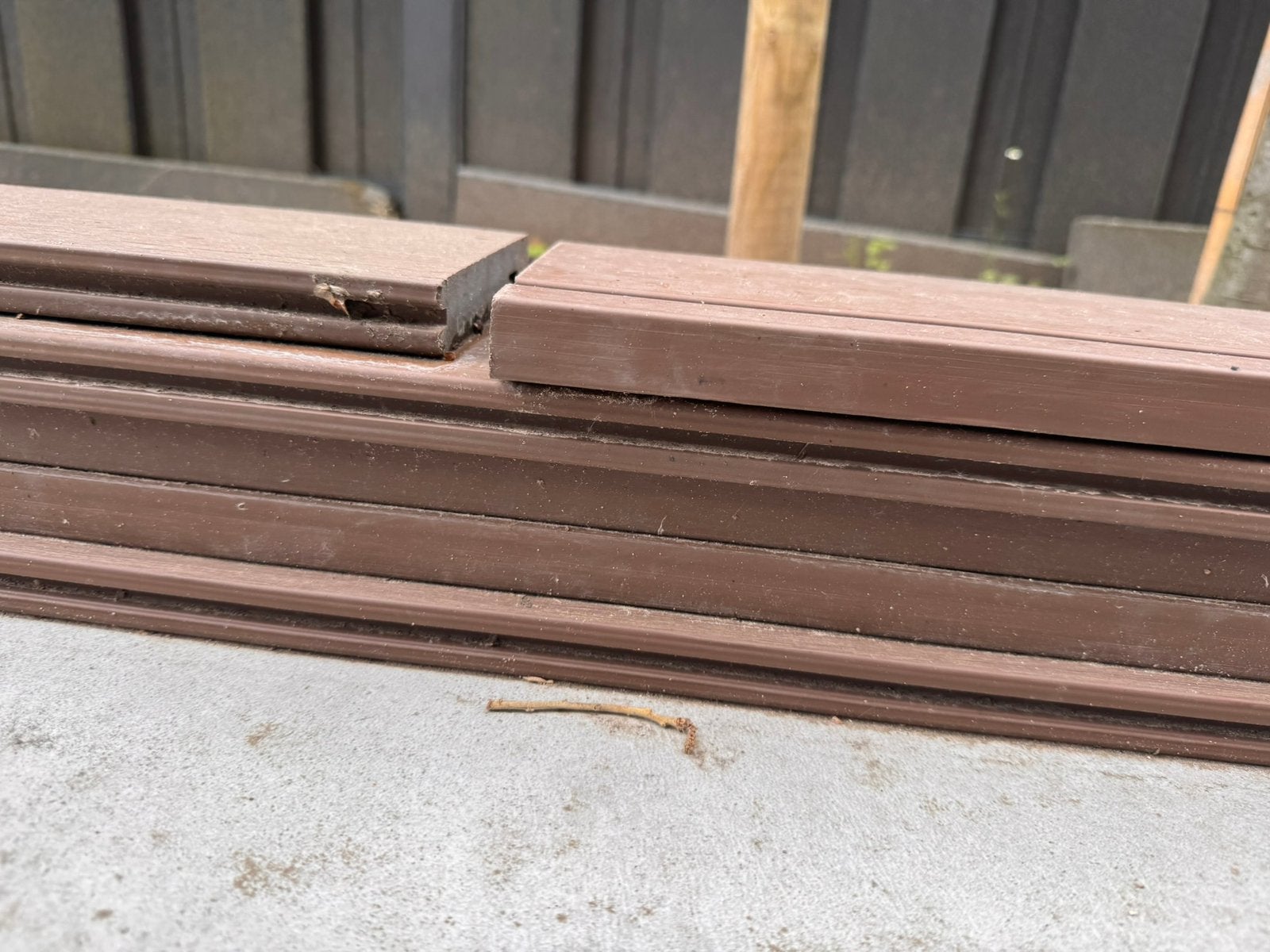 AANGEBODEN: Vlonderplanken Composiet Ipe 2,3 x 13,8 x 300cm, Tuin en Terras, Terrasdelen en Vlonders, Ophalen, Nieuw