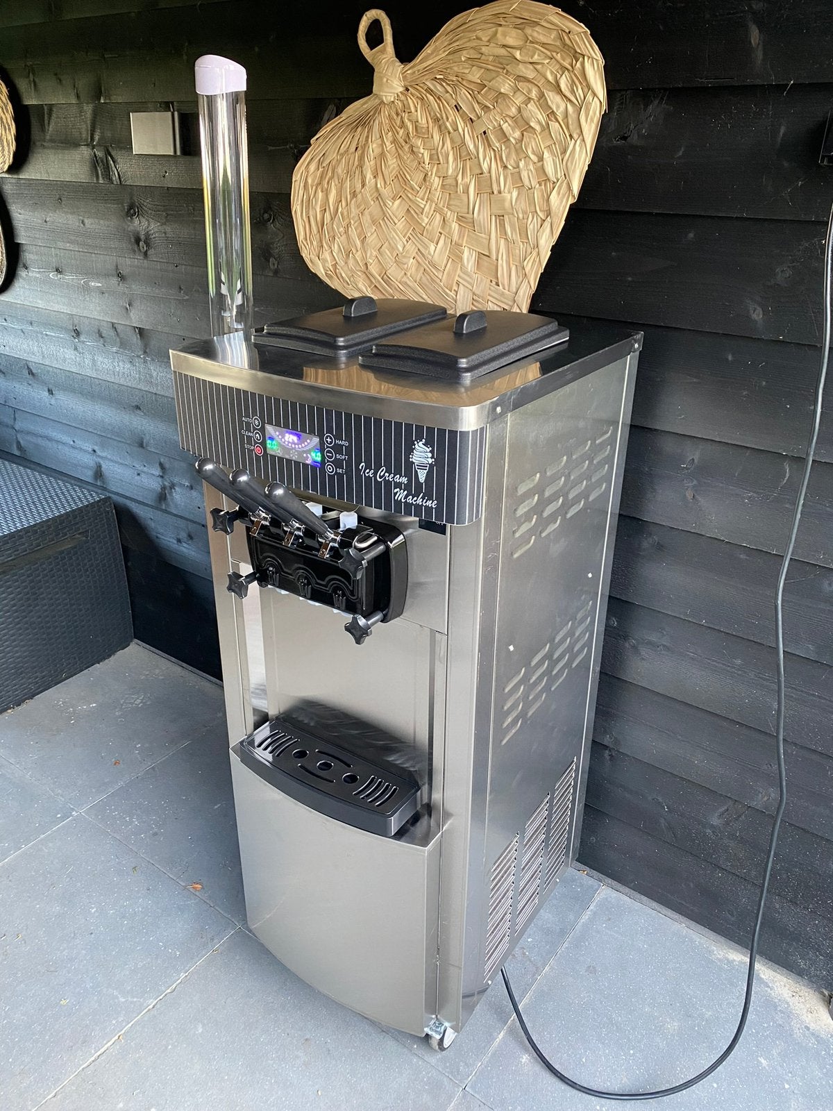 Softijsmachine Ice Cream Maker 3 Smaken Ijs Machine, Koelelement, ., Nieuw, Ophalen of Verzenden
