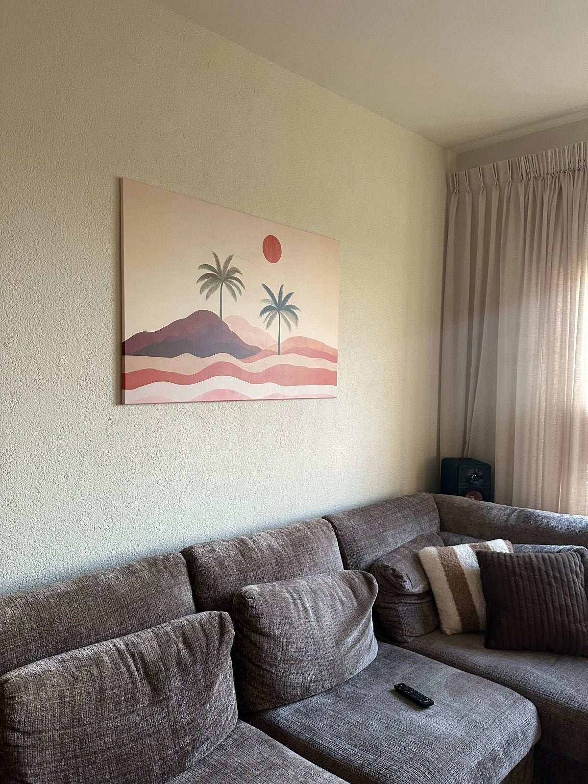 Nieuw Topdoek Schilderij 120x80 cm - Tropisch Landschap, Ophalen, Textiel, Op houten frame, Landschap