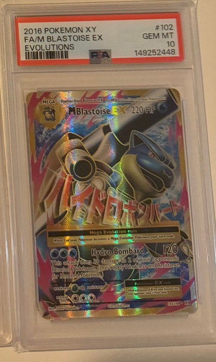 MBlastoise ex - PSA 10, Ophalen of Verzenden, Nieuw, Losse kaart, Foil