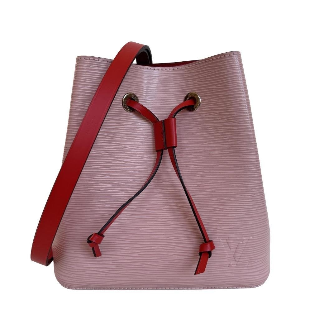 Louis Vuitton Neonoe BB rose ballerine roze handtas rood epi, Ophalen of Verzenden, Zo goed als nieuw, Roze