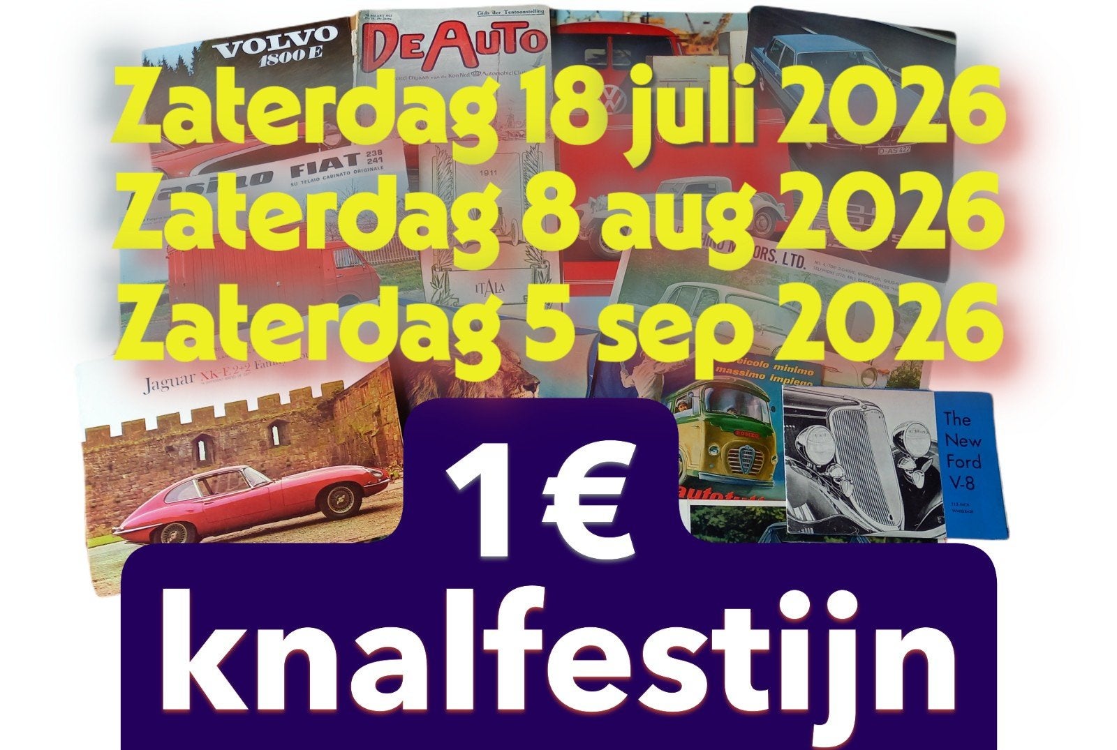 Autofolders Euroknal-festijn!, Ophalen of Verzenden, Overige merken