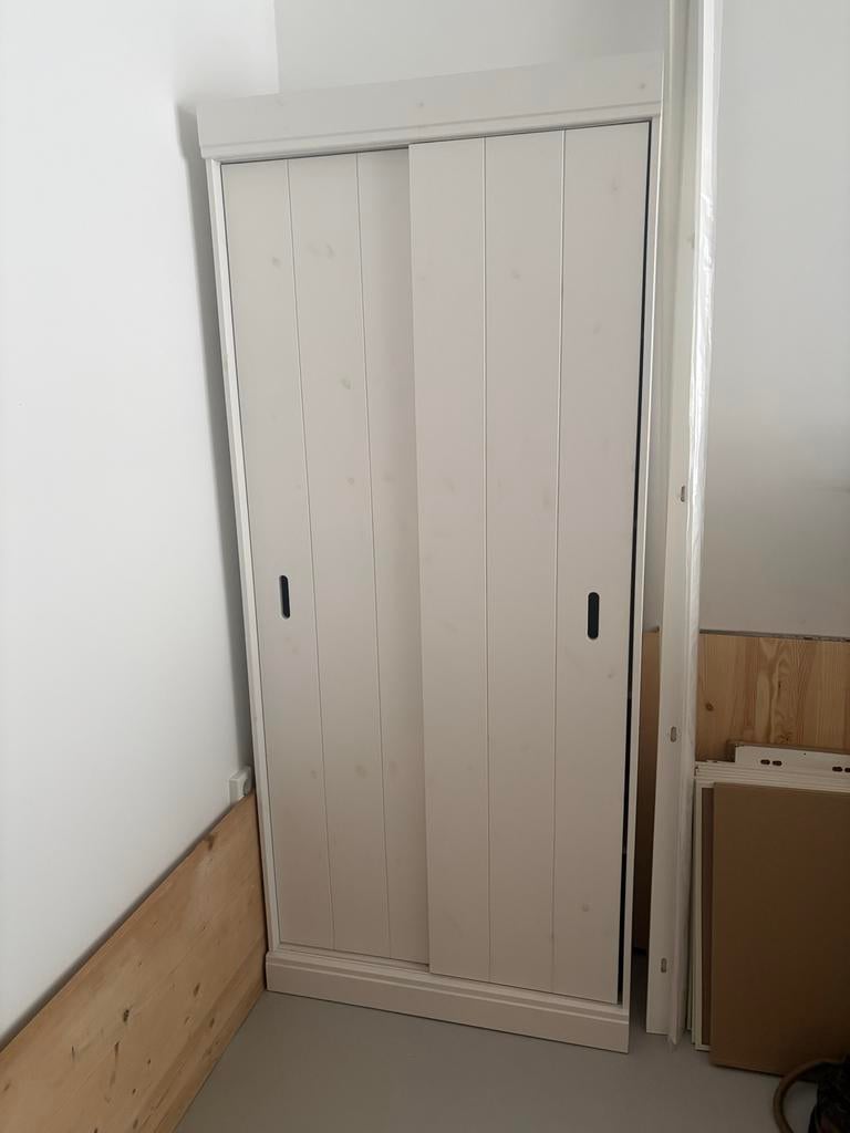 Woood Row kast met schuifdeur, Ophalen, Gebruikt, 50 tot 100 cm, 150 tot 200 cm