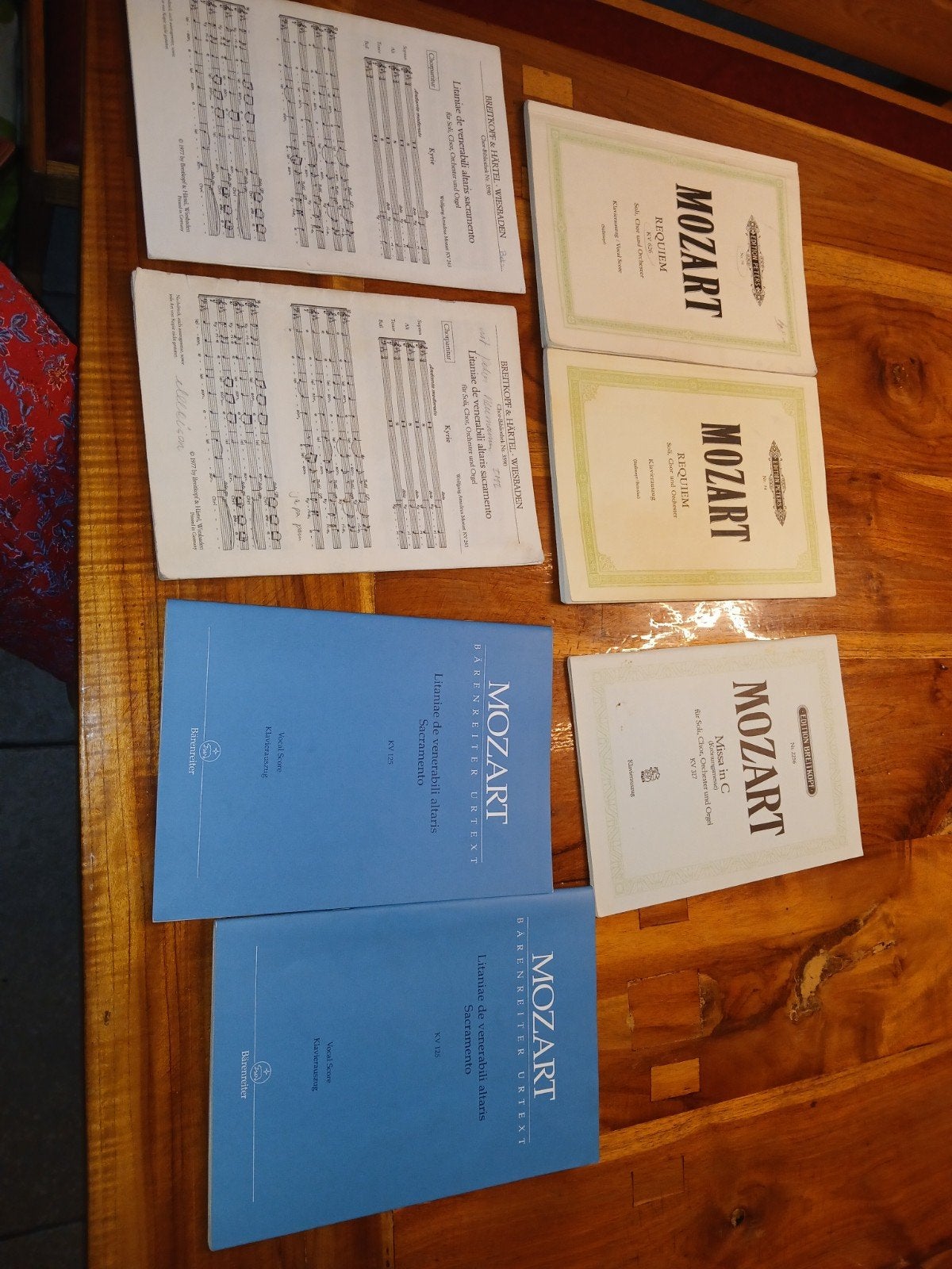 Mozart bladmuziek: Requiem, Missa in C, Litaniae, Ophalen of Verzenden