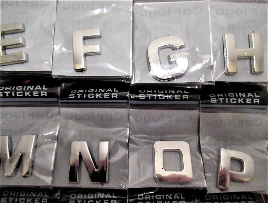 3-D Cijfers & Letters Chrome...voor alle doeleinden..Nieuw, Ophalen of Verzenden, Nieuw, Sticker