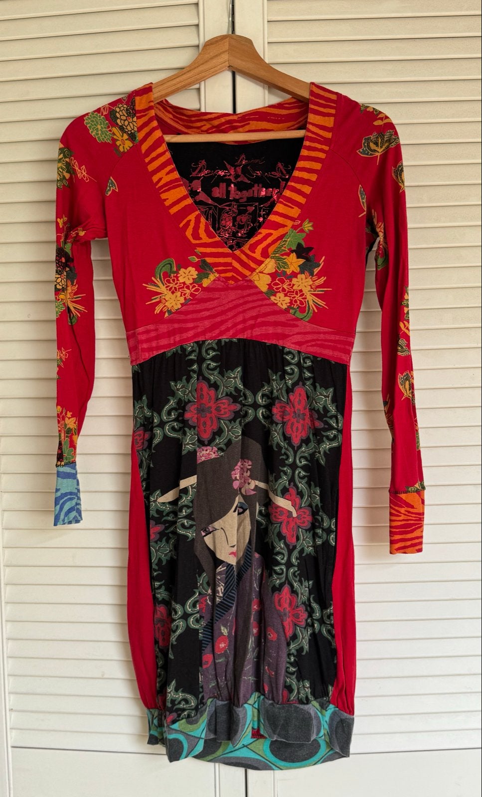 Desigual jurk lange mouw, maat S, Ophalen of Verzenden, Gedragen